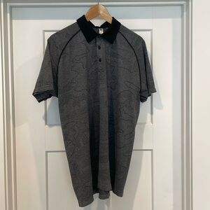 UNRL Black Camo Golf Polo